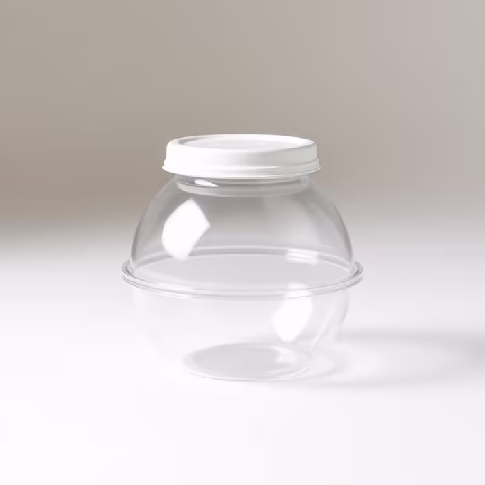 Pote 500ml Descartável — Fechamento seguro para molhos e caldos.